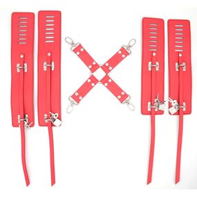 Набор BDSM red для фиксации рук и ног 