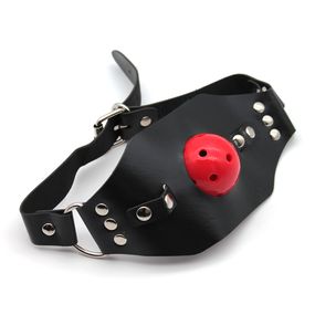 Кляп-маска Toada, Цвет: Чёрный/Красный 