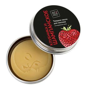 Массажная плитка Штучки-Дрючки «Клубника и шампанское», 20 г 