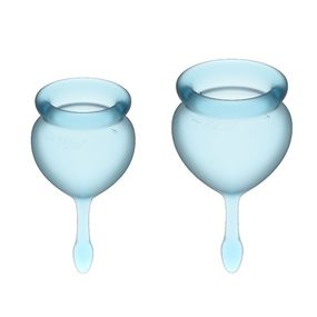 Набор менструальных чаш Feel Good Menstrual Cup Light Blue 