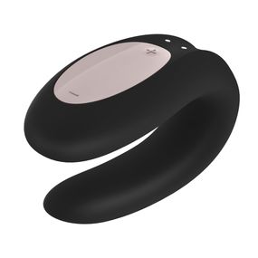 Вибратор для пар Satisfyer Double Joy Black, Цвет: Чёрный 