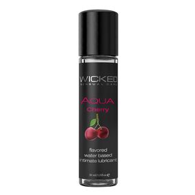 Лубрикант со вкусом вишни Wicked Aqua Cherry, 30 мл 