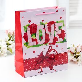 Пакет «Любовь», 26 х 32 х 11 см 