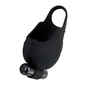 Чехол для мошонки с эрекционным кольцом и вибрацией 