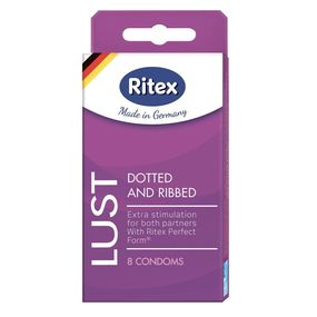 Презервативы Ritex Lust С Кольцами и Пупырышками № 8, 8 шт 
