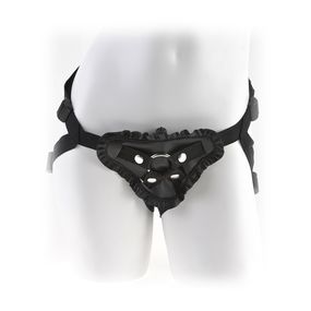 Трусы Harness с кружевами и вибропулей Leather Lover's Harness 