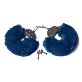 Наручники с мехом Be Mine blue 