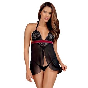 Бэби-долл "Rossita", S/M, Размер: S/M, Цвет: Чёрный/Красный 