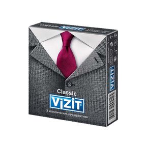 Презервативы VIZIT классические, 3 шт 