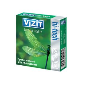 Презервативы VIZIT Ultra Light ультратонкие, 3 шт 