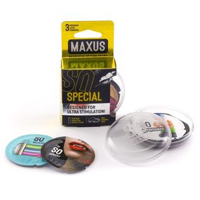 Презервативы точечно-ребристые MAXUS AIR Special №3 