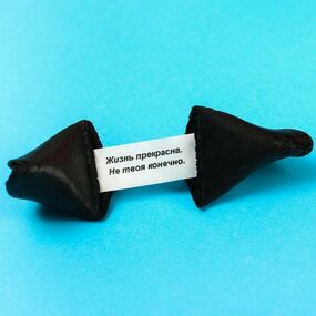 Печенье с предсказанием «Чёрное, как твои мысли», 1 шт 