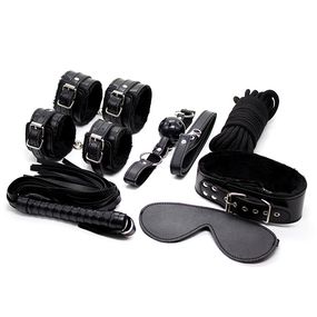 Набор BDSM, 7 предметов, чёрный Happy Ass, Цвет: Чёрный 