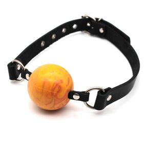 Кляп «Замолчи», диаметр 49 мм, Цвет: Оранжевый 