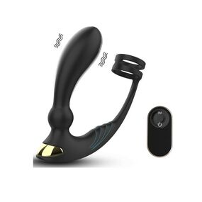 Вибромассажёр простаты с эрекционным кольцом Kings Landing-RCT 