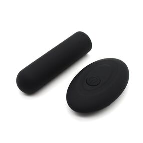 Вибропуля бархатисто-черная Scott-RCT Black с пультом, №SHD-D3202-2, Цвет: Чёрный 