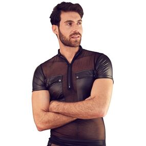 Рубашка мужская с накладными карманами "NEK",  L, Размер: L, Цвет: Чёрный 