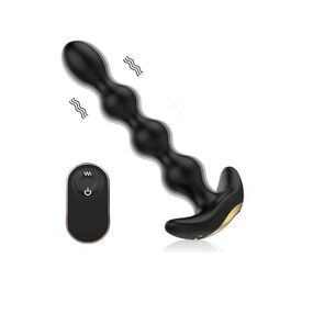 Анальная цепочка с вибрацией Austin с пультом 