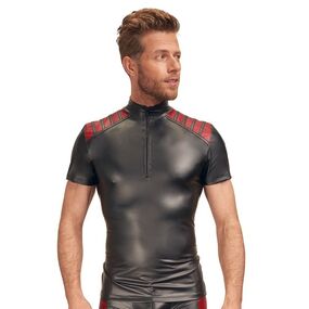 Футболка мужская Nek, XL, Размер: XL, Цвет: Чёрный/Красный 