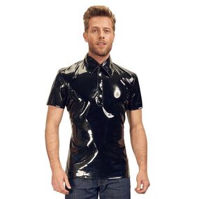 Рубашка мужская Vinyl Men's Shirt Polo, XL, Размер: XL, Цвет: Чёрный 