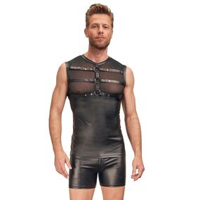 Майка мужская бондажная Nek, S, Размер: S, Цвет: Чёрный 