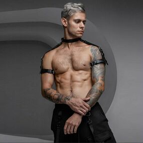 Портупея мужская "Gerkules", M/L, Размер: M/L, Цвет: Чёрный 