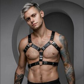 Портупея мужская "Egida", S/M, Размер: S/M, Цвет: Чёрный 