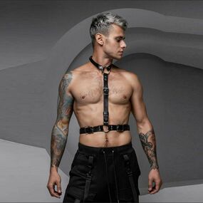 Портупея мужская "Mars", M/L, Размер: M/L, Цвет: Чёрный 