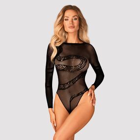 Боди-сетка "B137" black, S/M/L, Размер: S/M/L, Цвет: Чёрный 