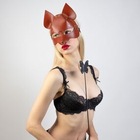 Маска красная Лиса, Цвет: Красный 