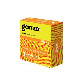 Презервативы цветные Ganzo Juice, 3 шт 