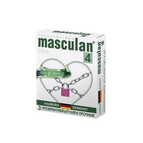 Презервативы сверхпрочные Masculan 4 Ultra, 3 шт 
