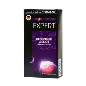 Презервативы светящиеся в темноте «Неоновый дебют», 8 шт 