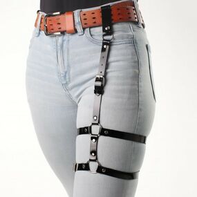 Гартера лаковая «Селена» для ремня, S/M/L 