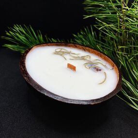 Свеча в кокосе «Тайга», 130 мл 