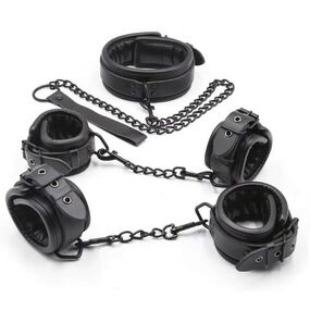 БДСМ-набор "Shackled" в сумке, 3 предмета 
