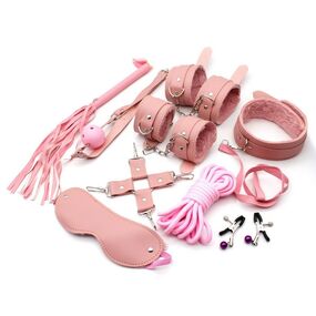 БДСМ-набор с мехом, в коробке, 9 предметов 
