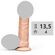 Фаллоимитатор на присоске №101400, Цвет: Телесный 