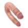 Двойной фаллоимитатор 5,5" U-Shaped Medium Double Trouble, Цвет: Телесный (2)