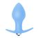 Анальная вибровтулка Bulb Anal Plug Blue, Цвет: Голубой 