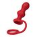 Анальная втулка с эрекционным кольцом Red, Цвет: Красный 