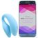 Вибромассажер для пар We-Vibe Chorus Aqua с приложением и пультом, Цвет: Голубой (3)