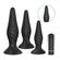 Набор анальных пробок с вибратором Creams 