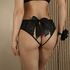 Трусики с доступом и бантом сзади, S/M, Размер: S/M, Цвет: Чёрный 