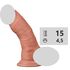 Фаллоимитатор на присоске №7005, Цвет: Телесный 