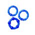 Набор эрекционных колец blue, 3 шт, Цвет: Синий 