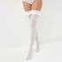 Чулки с бантами "Le Frivole", S/M, Размер чулок/колготок: S/M, Цвет: Белый 